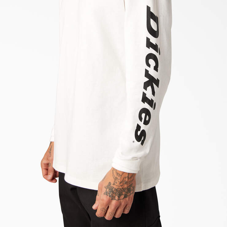 Long-Sleeve Graphic T-Shirt - White (WH) image number 8