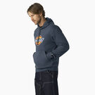 Water Repellent Tri-Color Logo Hoodie - Airforce Blue &#40;AF&#41;