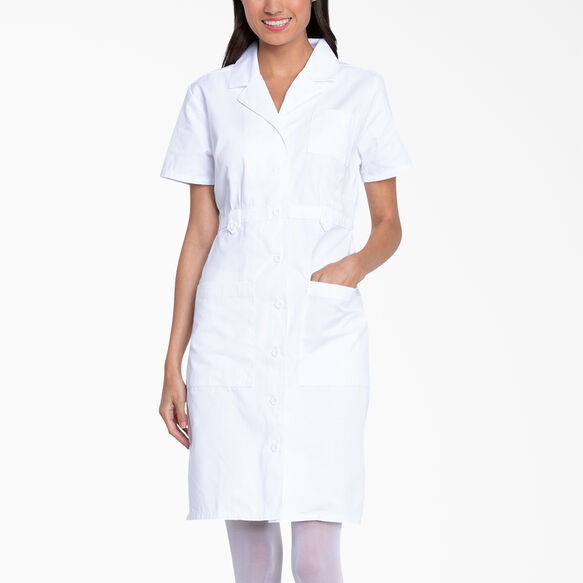 Womens EDS Signature Short Sleeve Button Front Dress - DICKIES WHITE (DWH)