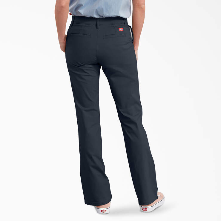 Women's FLEX Slim Fit Bootcut Pants - Dark Navy (DN) image number 2