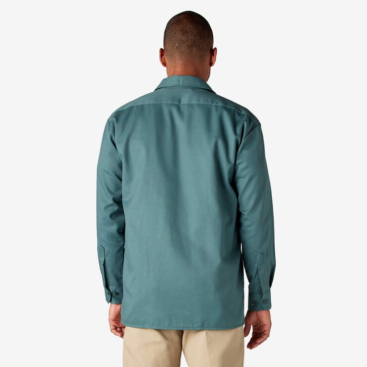 Long Sleeve Work Shirt - Lincoln Green (LN) image number 2