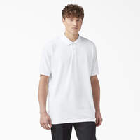 Adult Size Piqué Short Sleeve Polo - White (WH)