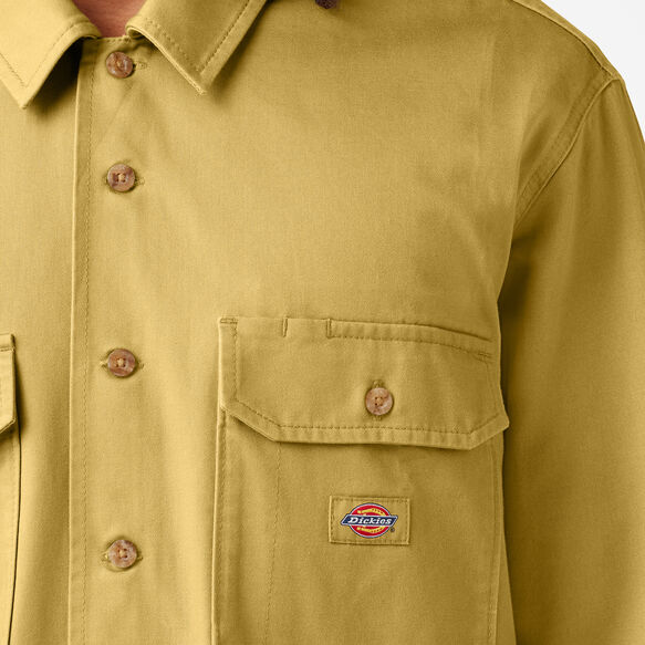 100 Year Sateen Long Sleeve Work Shirt - Stonewashed Dark Khaki &#40;S2K&#41;