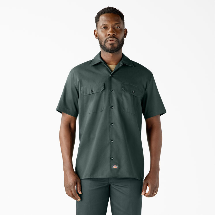 Short Sleeve Work Shirt - Hunter Green &#40;GH&#41;