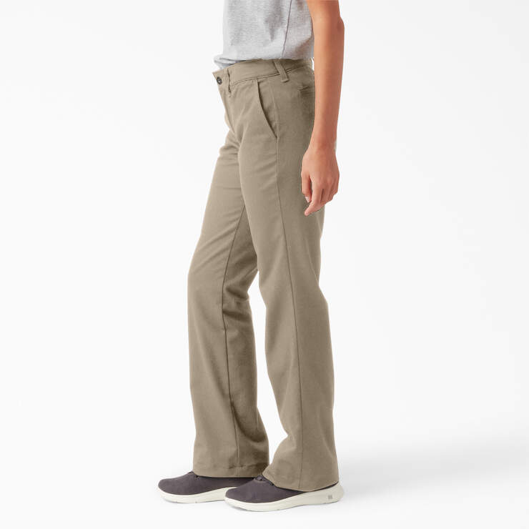Women's Slim Fit Bootcut Pants - Rinsed Desert Sand (RDS) image number 3