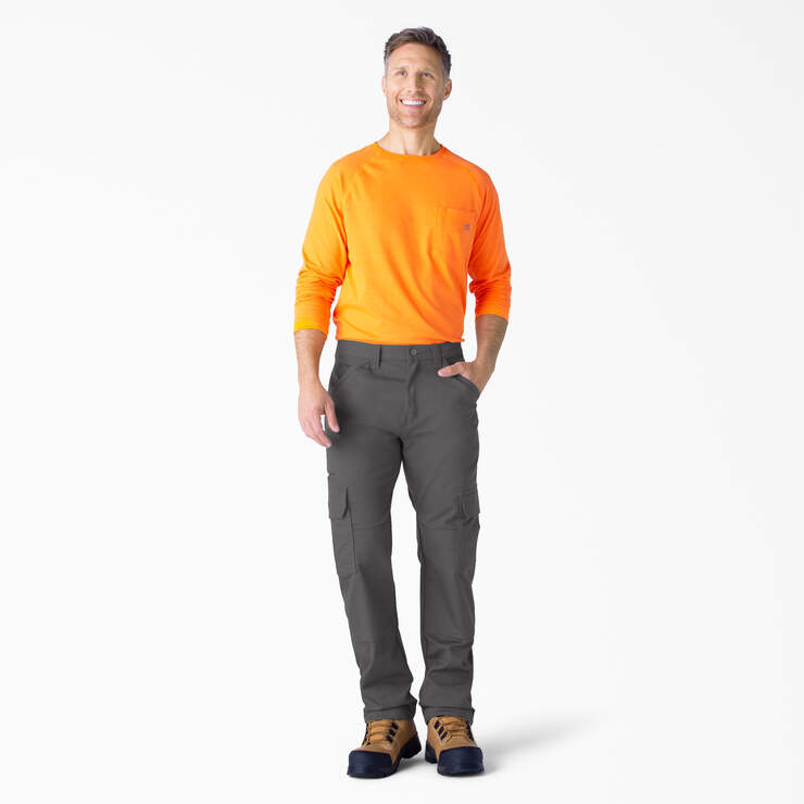 FLEX DuraTech Relaxed Fit Duck Cargo Pants - Slate Gray (SL) image number 3