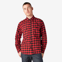 Dickies 1922 Buffalo Check Flannel Shirt - Red Plaid (BRP)