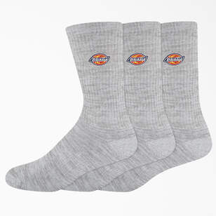 Dickies Embroidered Crew Socks, Size 6-12, 3-Pack