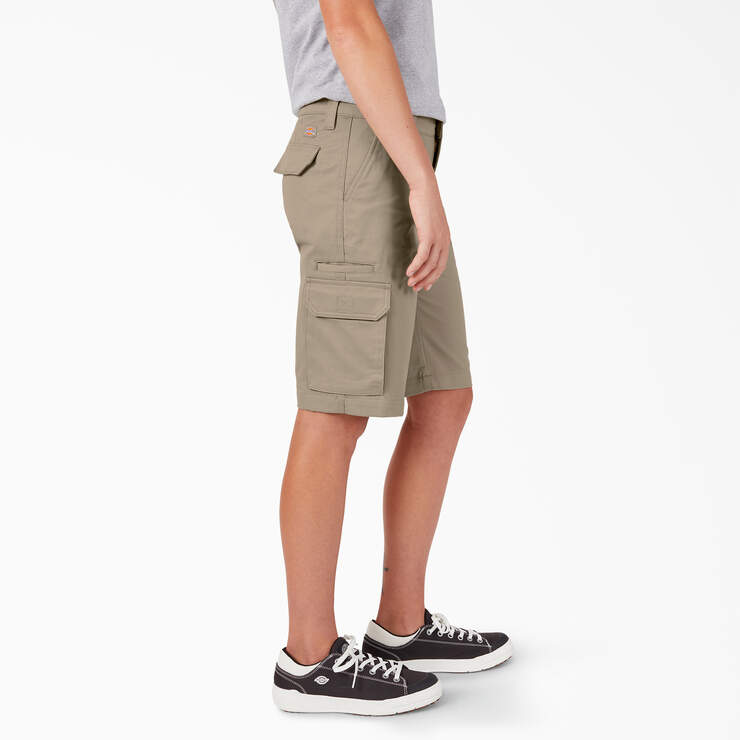 Women's Relaxed Fit Cargo Shorts, 11" - Desert Sand (DS) image number 3