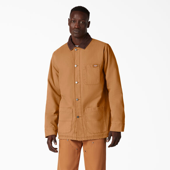 Stonewashed Duck Lined Chore Coat - Stonewashed Brown Duck &#40;SBD&#41;