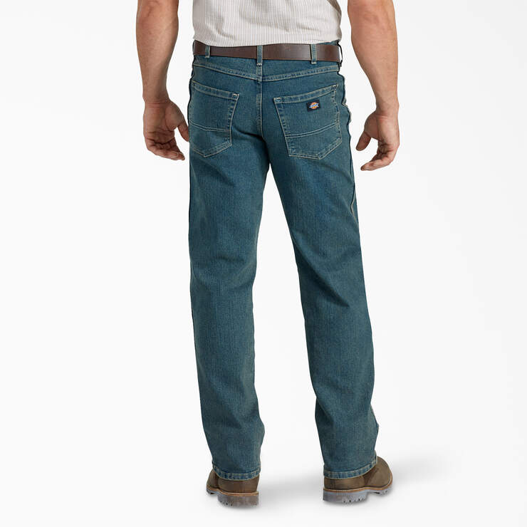 FLEX Active Waist Relaxed Fit Jeans - Heritage Tinted Khaki (THK) image number 2