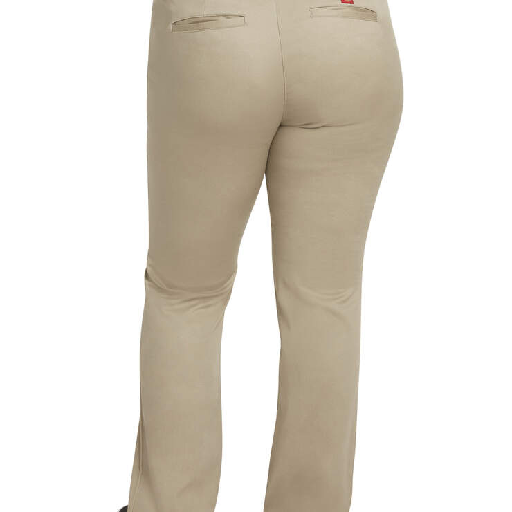 Dickies Girl Juniors' Plus Worker Pants - Khaki (KHA) image number 2