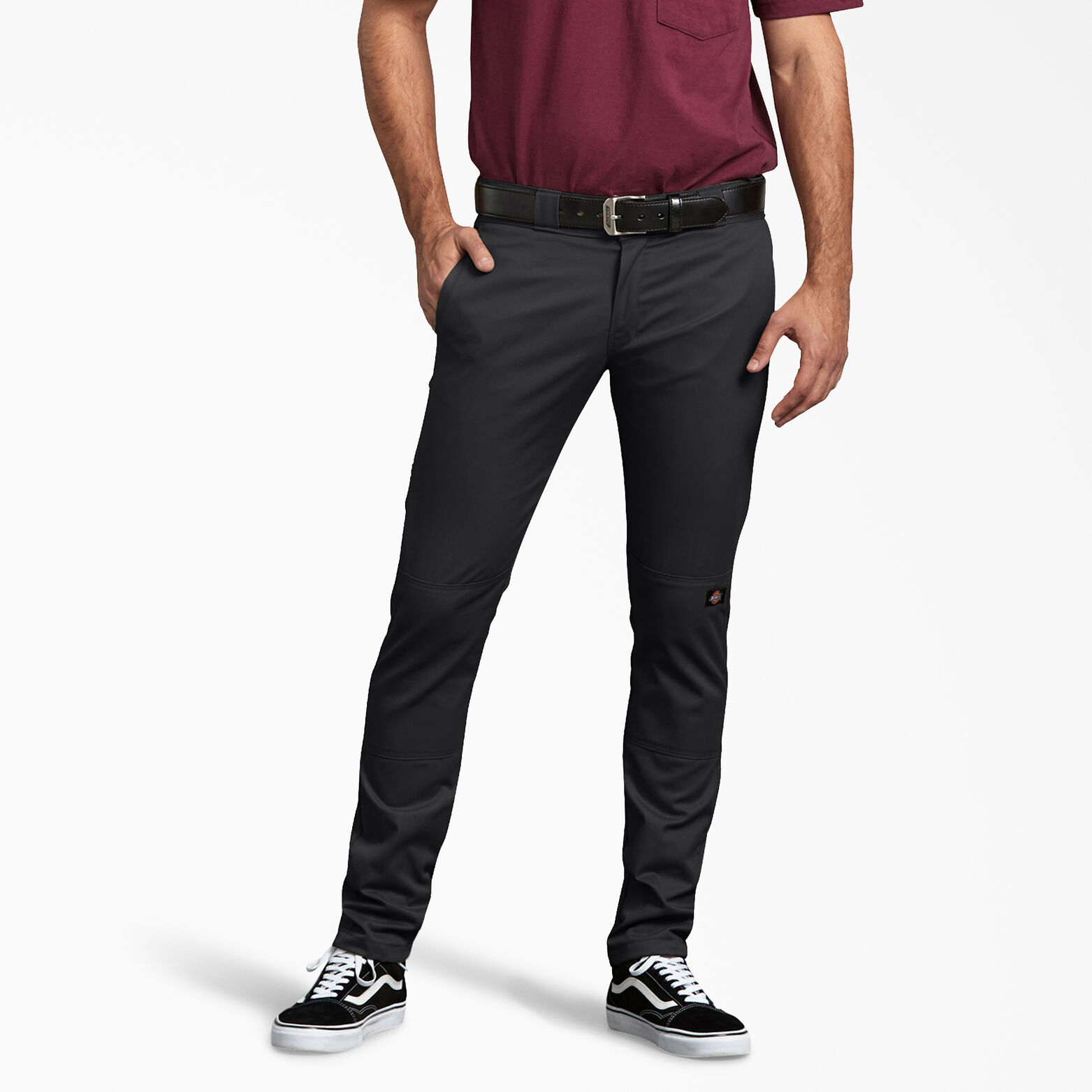 Flex Skinny Straight Fit Double Knee Work Pants Men S Pants