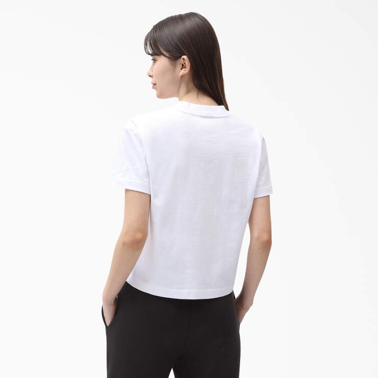 Women's Loretto Cropped T-Shirt - White (WH) image number 2