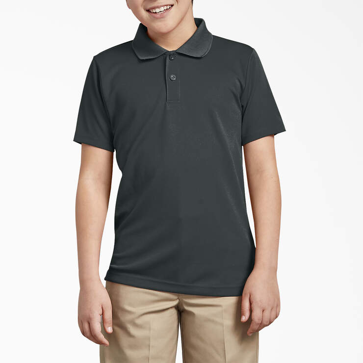 Kids' Performance Short Sleeve Polo, 4-20 - Hunter Green (GH) image number 1