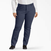 Women's Plus Perfect Shape Relaxed Fit Bootcut Pants - Rinsed Navy (RNV)