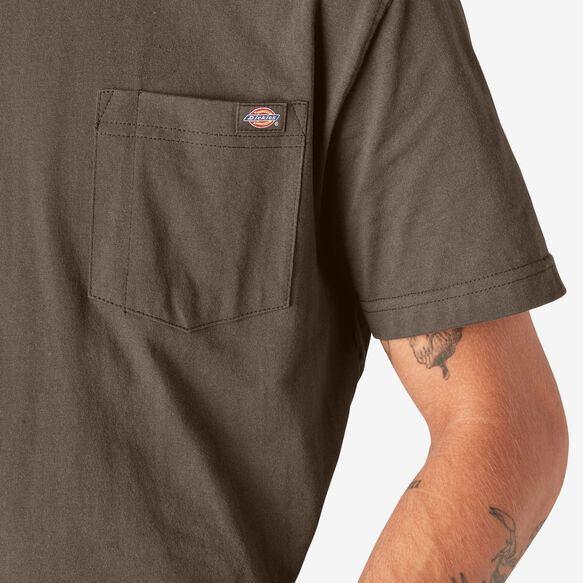 Heavyweight Short Sleeve Pocket T-Shirt - Chocolate Brown &#40;CB&#41;
