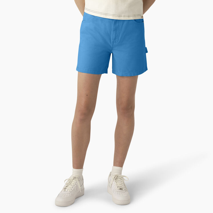 Women&#39;s Duck Shorts, 5&quot; - Stonewashed Azure Blue &#40;SWZ&#41;