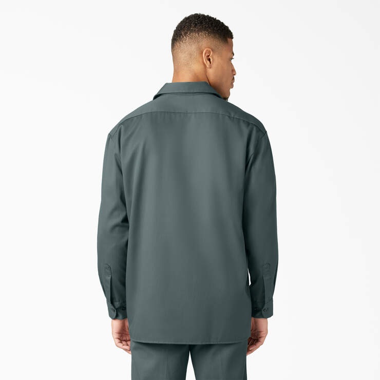 Long Sleeve Work Shirt - Lincoln Green (LN) image number 2