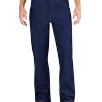Flame-Resistant Relaxed Fit Straight Leg 5-Pocket Jeans - Rinsed Indigo Blue (RNB)