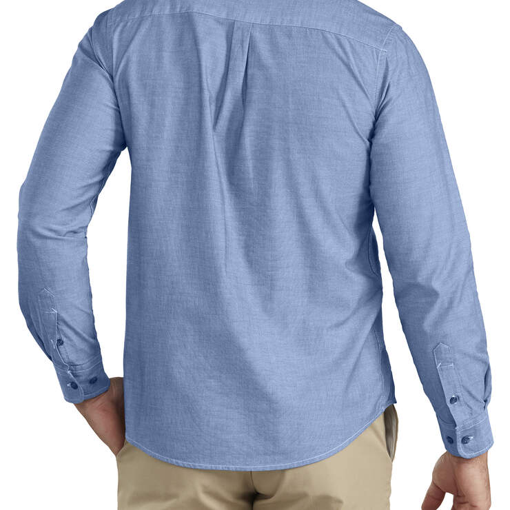 Long-Sleeve Chambray Shirt - Rinsed Light Blue Chambray (RLLC) image number 2