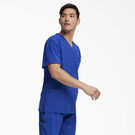Men&#39;s EDS Essentials V-Neck Scrub Top with Patch Pockets - Galaxy Blue &#40;GBL&#41;