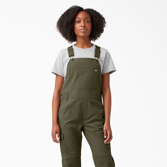 Women&#39;s Cooling Ripstop Bib Overalls - Rinsed Military Green &#40;RML&#41;