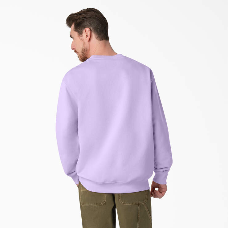 Fleece Embroidered Chest Logo Sweatshirt - Purple Rose (UR2) image number 2