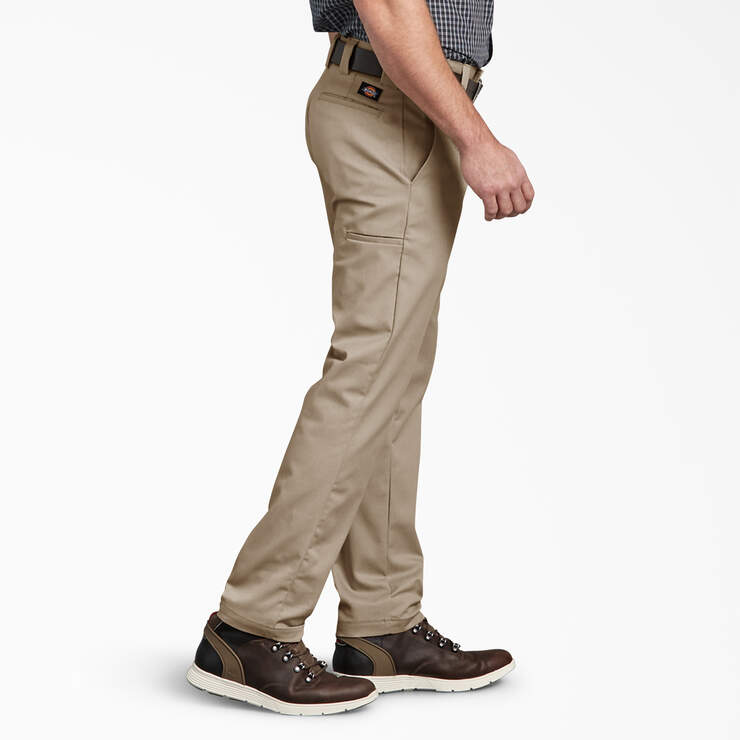 Slim Fit Tapered Leg Multi-Use Pocket Work Pants - Desert Sand (DS) image number 3