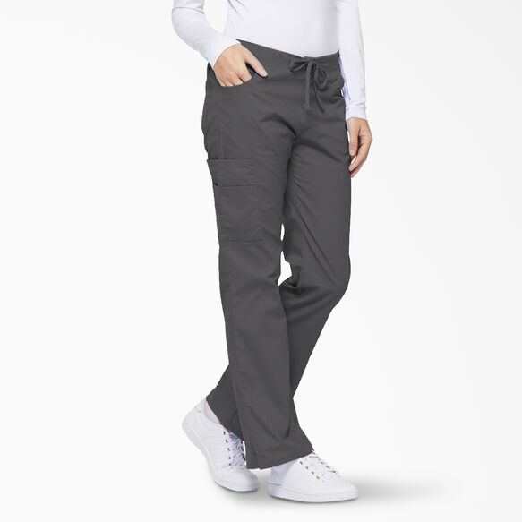 Women&#39;s EDS Signature Flare Leg Cargo Scrub Pants - Pewter Gray &#40;PEW&#41;