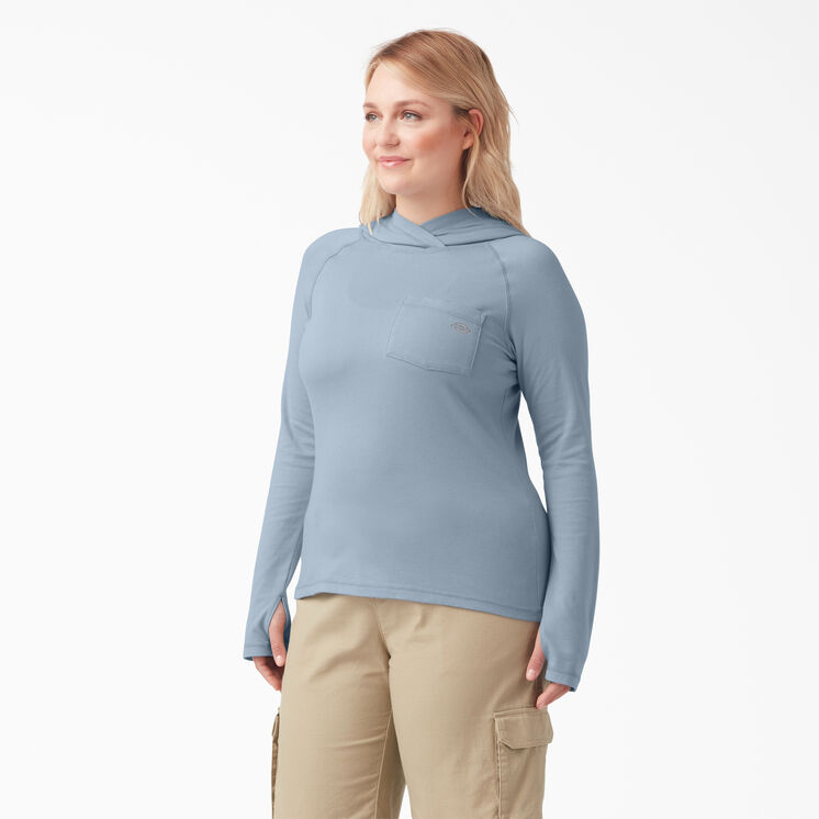 Women&#39;s Plus Cooling Performance Sun Shirt - Fog Blue &#40;FE&#41;