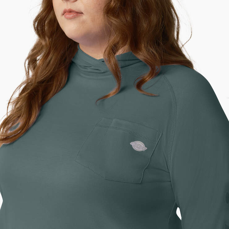 Women's Plus Cooling Performance Sun Shirt - Lincoln Green (LN) image number 5