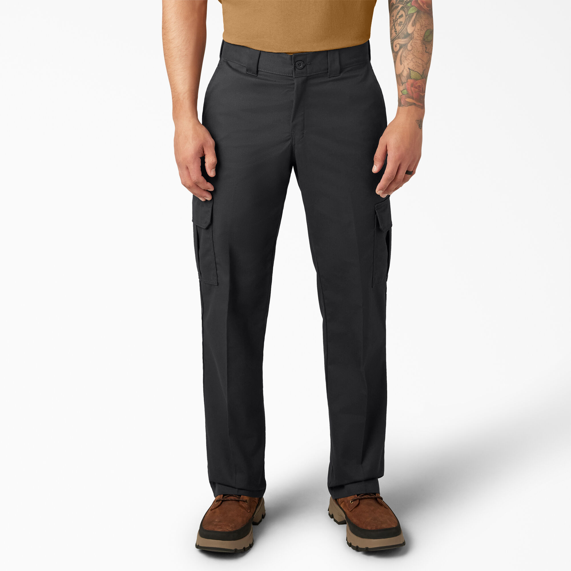 FLEX Relaxed Fit Straight Leg Cargo Pants For Men Relaxed Fit