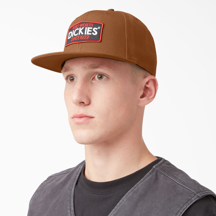 Logo Patch Flat Bill Cap - Brown Duck &#40;BD&#41;