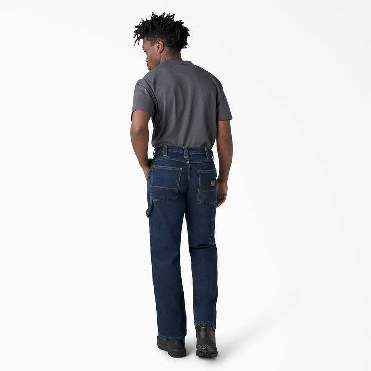 FLEX Relaxed Fit Double Knee Jeans - Dark Denim Wash (DWI) image number 6