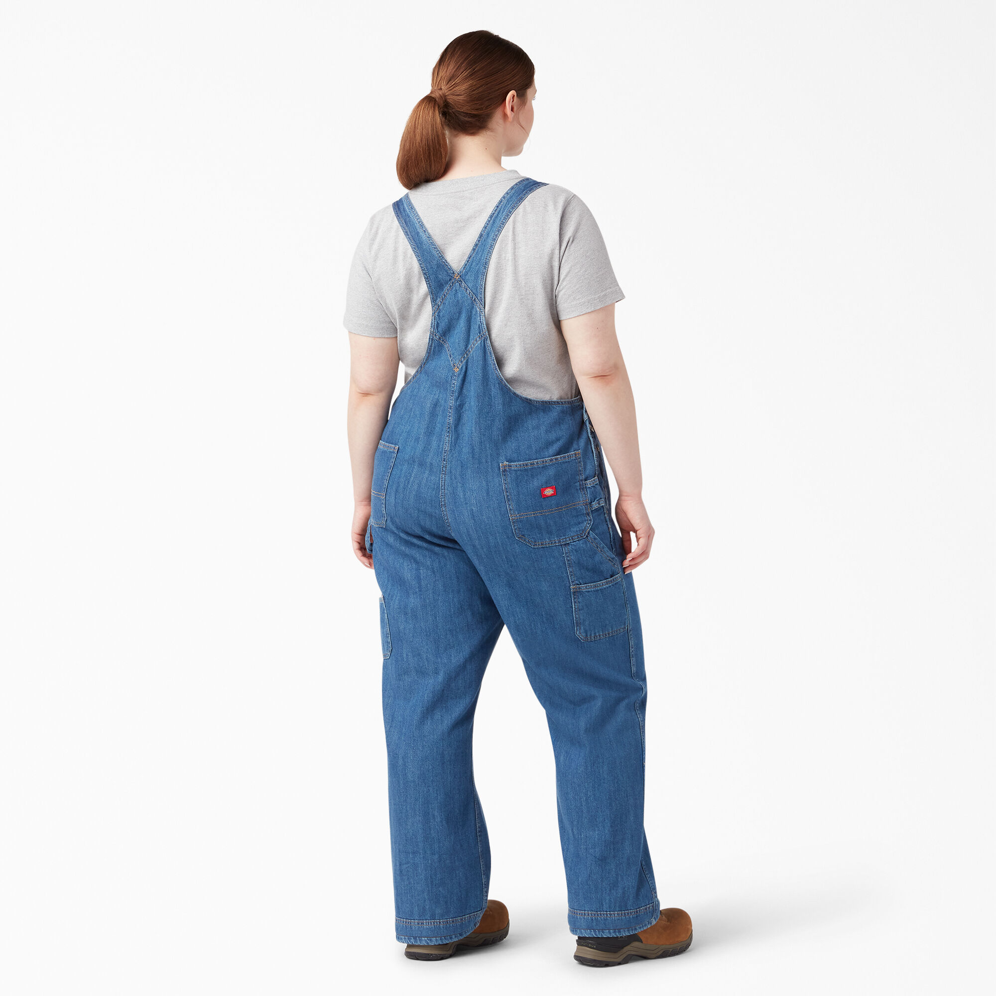 Women s Relaxed Fit Straight Leg Bib Overalls Plus Dickies
