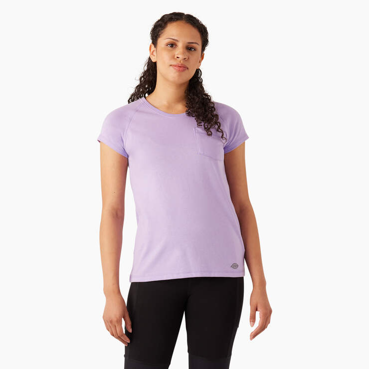 Women's Cooling Short Sleeve Pocket T-Shirt - Purple Rose (UR2) image number 1
