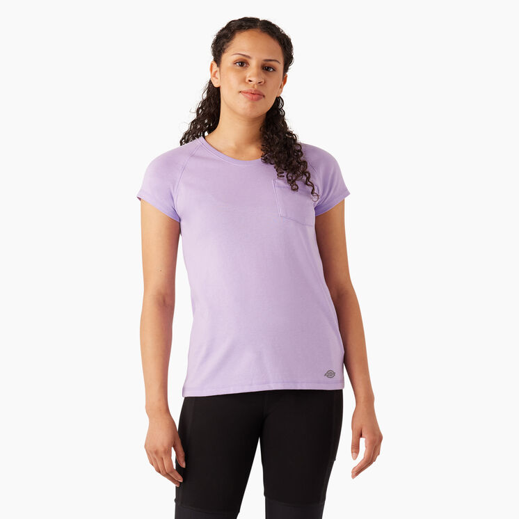 Women&#39;s Cooling Short Sleeve Pocket T-Shirt - Purple Rose &#40;UR2&#41;