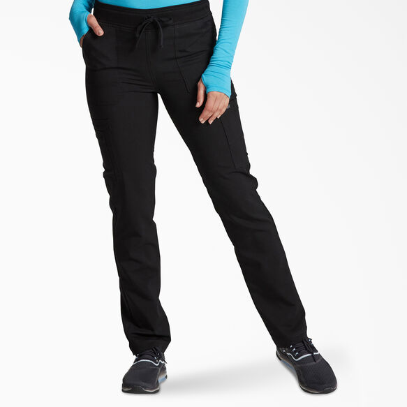 Women&#39;s Balance Tapered Leg Cargo Scrub Pants - Black &#40;BLK&#41;