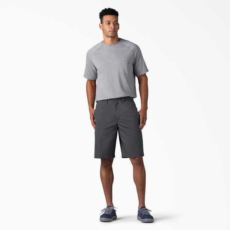 FLEX Cooling Regular Fit Utility Shorts, 11" - Charcoal Gray (CH) image number 4