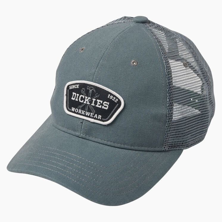 Workwear Patch Canvas Trucker Cap - Lincoln Green &#40;LN&#41;