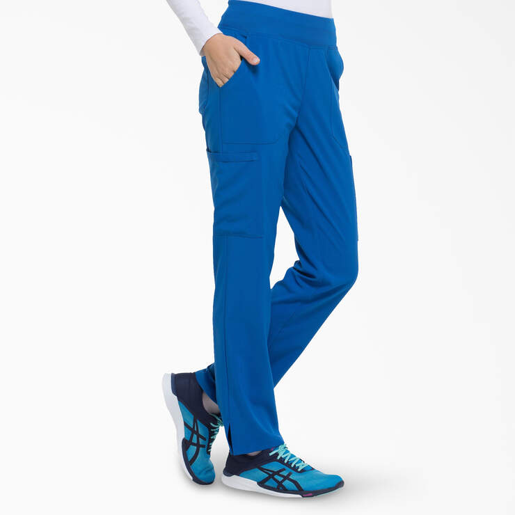 Women's EDS Essentials Cargo Scrub Pants - Royal Blue (RB) image number 3