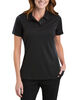 Women's Industrial Performance Color Block Polo Shirt - BLACK/CHARCOAL (BKCH)