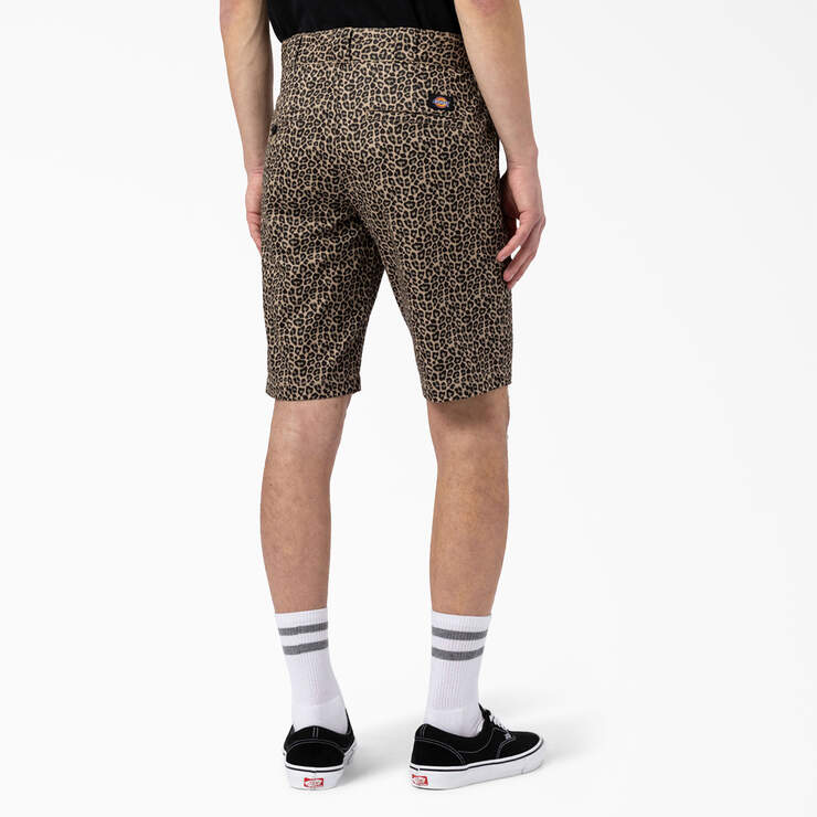 Silver Firs Slim Fit Shorts, 11" - Leopard Print (LPT) image number 2