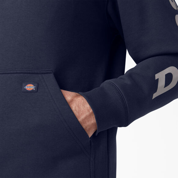Water Repellent Logo Sleeve Hoodie - Ink Navy &#40;IK&#41;