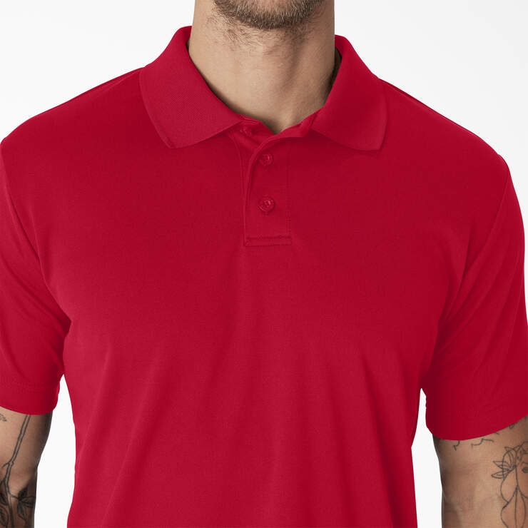 Short Sleeve Performance Polo Shirt - Apple Red (LR) image number 5