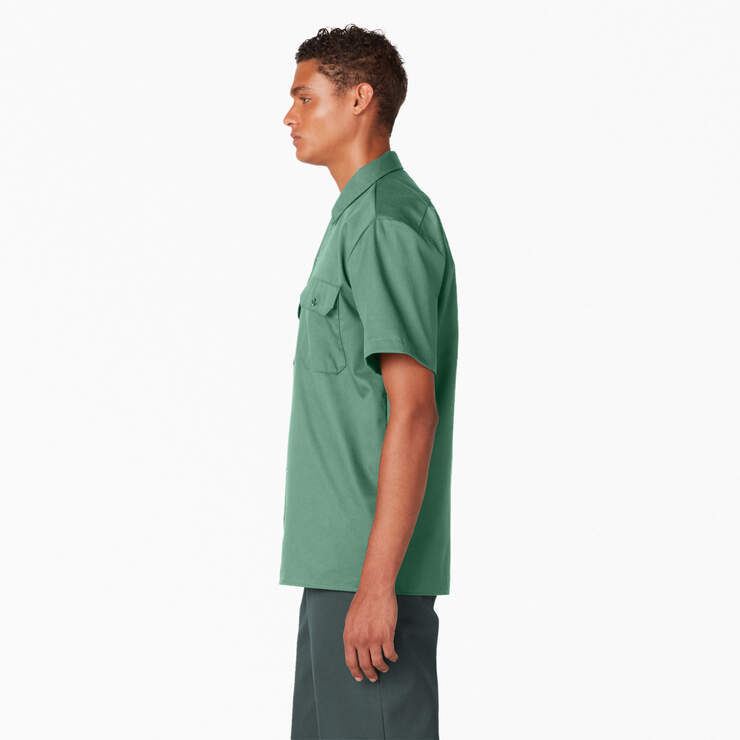 Short Sleeve Work Shirt - Dark Ivy (D2I) image number 3
