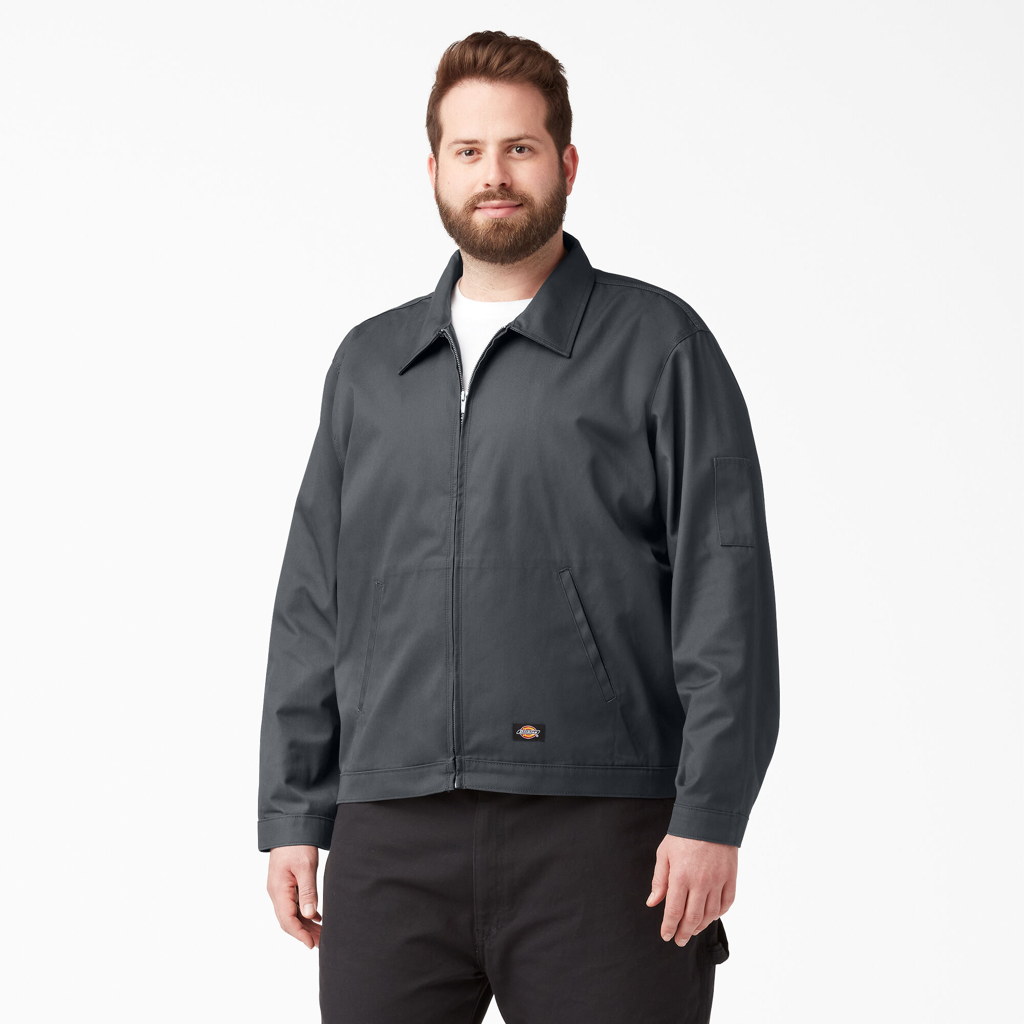 ◆DEINET◆ CUTTING SLIM LINE JACKET IN CHARCOAL KDTFU4S31110 Men's Unlined Eisenhower Jacket - Dickies US