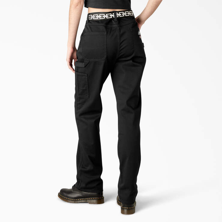 Dickies x Lurking Class Relaxed Fit Women’s Pants - Black (BKX) image number 2