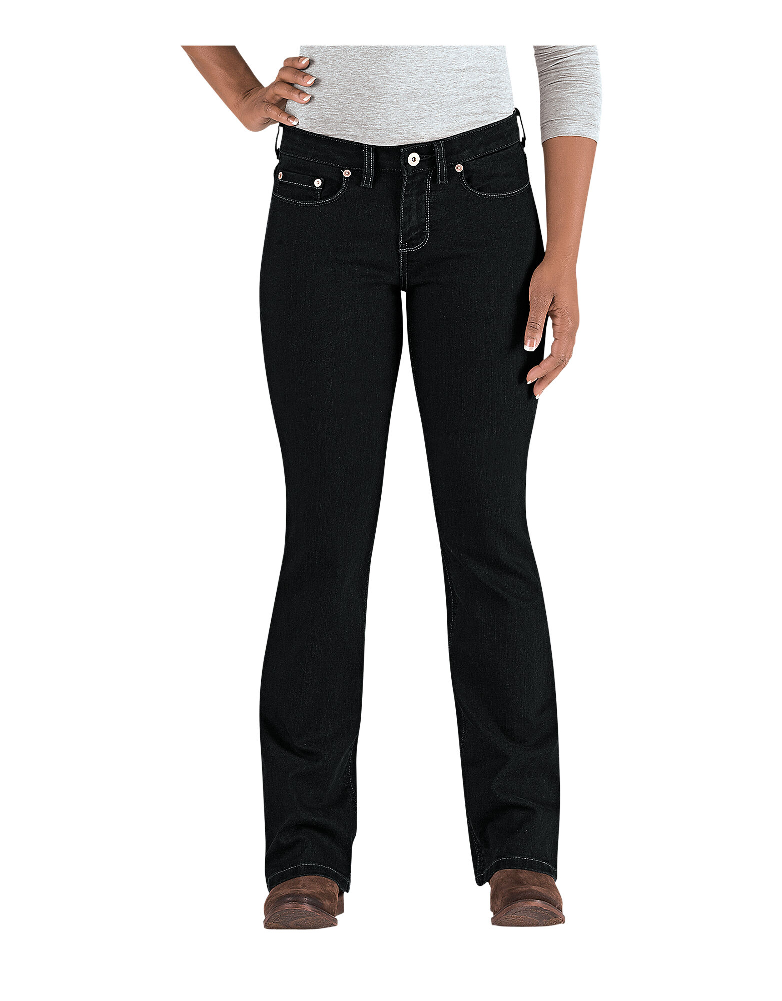 women's curvy fit black jeans